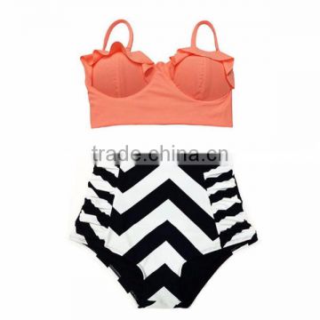 sixe girl india fashion retro high waist bikini china xxx