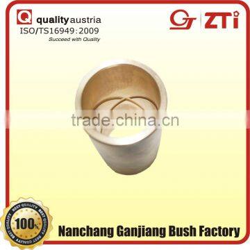 carbon steel backing bronze sintering bushing with PTFE inner layer