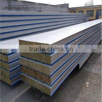 rock wool fire proofing metal roof and wall sandwich panel