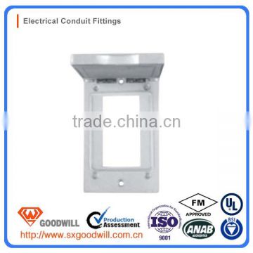 vertical one gang 1CGV steel junction box cover