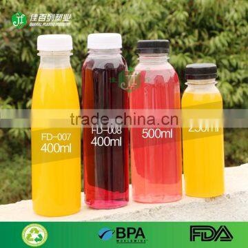 250ml 400ml 500ml Custom theft-proofing cap Plastic Beverage Bottles