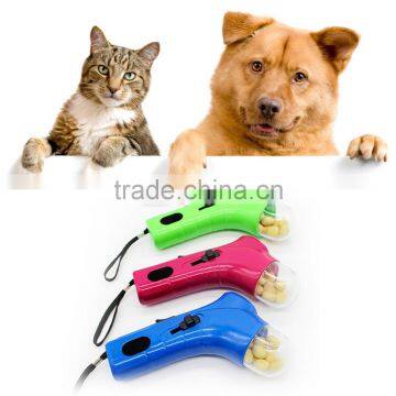 Plastic Non-toxic Pet Food Catapult Dog Snacks Feeder Pet Training Treat Launcher Rosy/Blue/Green Increase Subconscious photo-3