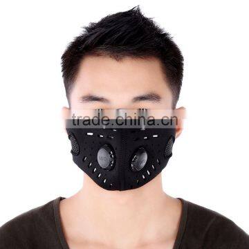 Unisex Anti-dust Anti-pollution Air Filter Breathable Face Mask for Cycling Riding Hiking Outdoor Mask