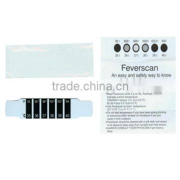 Disposable Tape Feverscan Plastic Strip Thermometer