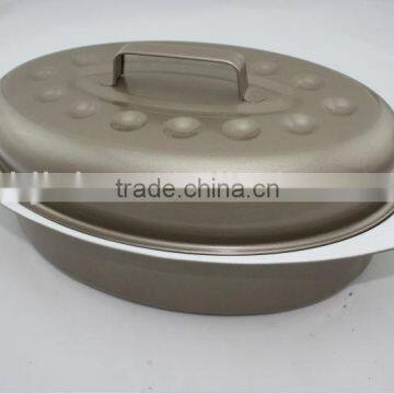 Champagne Color Chicken Roaster Ceramic Coating