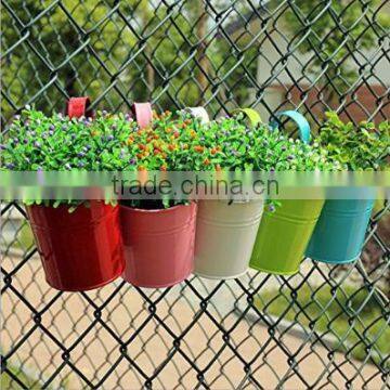 Metal Iron Flower Pot Hanging Balcony Garden Plant Planter Home Decor photo-5