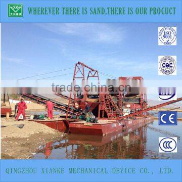 River Sand Magnetic Iron Panning Bucket Chain Dredger