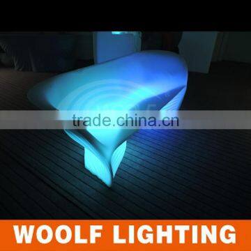 Popular Club Conch Design Luminous Coffee Table LED Sofa Set photo-2