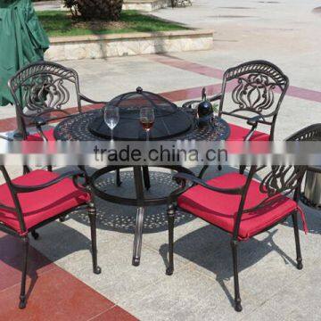 2017 Sigma Cast Aluminum Garden Dining Set Outdoor Table And Chairs photo-2