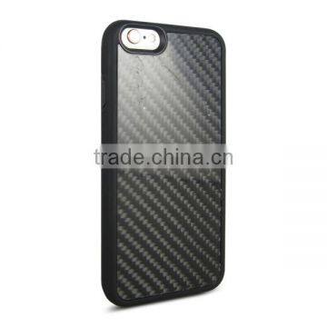 Universal TPU + REAL CARBON FIBER Mobile Phone Case for IPhone 6/6s photo-3