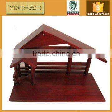 Made in China Christmas Unfinished Homemade Cheap Outdoor Antique Wood Nativity Scene Craft photo-5
