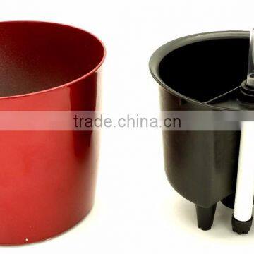 Cylinder Self Watering Planter Flower Pot Home Office Garden Water Level Indicator photo-2