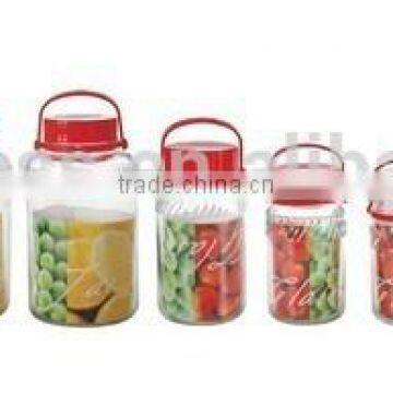 Large Glass Jar With Handle Glass Storage Jar photo-3
