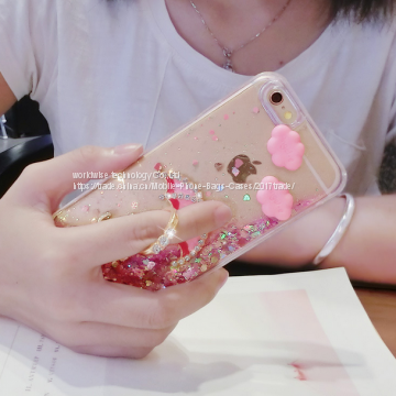 Diamond Finger Ring Stent Holder Cell Phone Cover Case Silicone Mobile Phone Cases for IPhone7/7Plus/6/6s/6plus/6splus photo-4