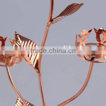 Home Decoration Candlestick/Flower Design Metal Candle Holder photo-2