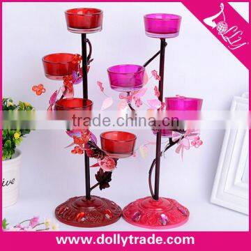 handmade decorative metal candle holder stand