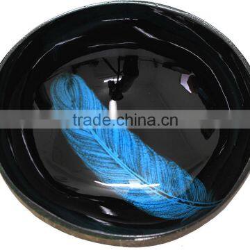 Lacquered Coconut Bowls With Various Pattern, Decorative Coconut Shell Bowls photo-3