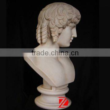 Hand carving boy marble marble bust statue