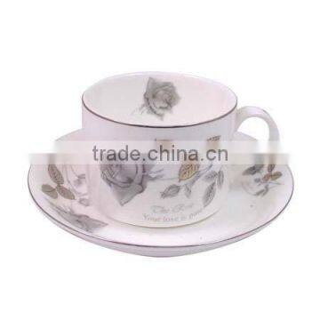 bone china cup and saucer