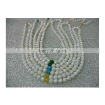 8mm Giant Clam Rosary Necklace