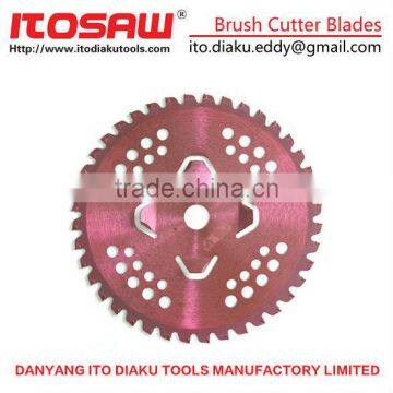 ITO-G-9 TCT Brush Trimmer Weeds Cutting Saw Blade Parts For Brush Cutter SK-5 Body and YG8 Tips, Size 230MM*36T and 255mm*40T