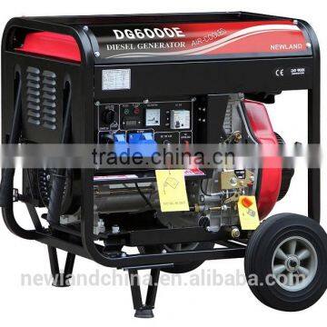 5kw honda air-cooled enigne open frame diesel generator single phase