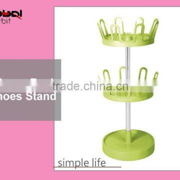 Home Furniture Simple Swivel ABS Slippers Rack, 2-tier Waterproof Shoe Rack photo-2
