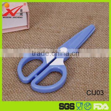 CIJ03-- Hot sale All plastic student scissors , safe scissors