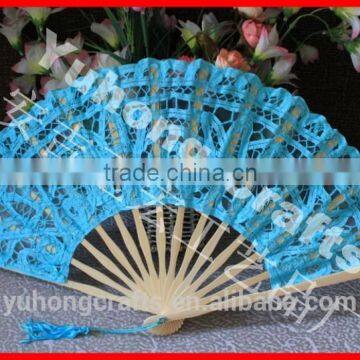 Environmental bamboo lace wedding fan