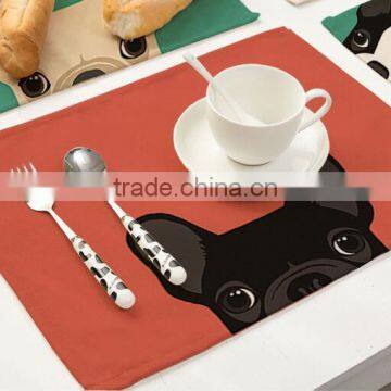 Animal Printing Table Dinner Napkin Linen Cotton Folding Design For Home Restuarant Decoration Pieces photo-4