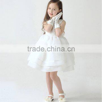 Elegant Baby Girls Christening Dresses Flower Lace Girl Ceremony Dress Princess Birthday Party Baby Girl Formal Occasion Dress photo-3