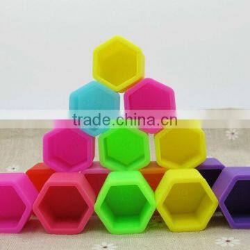 Blue Silicone Wheel Bolt Nut Cover Hexagonal Cap 19mm for Car
