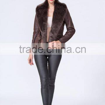 New Fashion Wholesale Clothing Manufacturers Women Jacket With Fur Collar photo-3