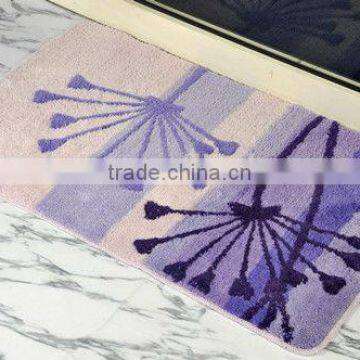 PURPLE COLOR BATHMAT SHANGHAI BATHMAT SET BATHMAT (EV-L003A-BM)