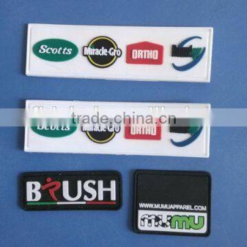 Custom 3d pvc rubber patch for clothing garments