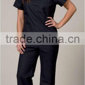 2014 Hot selling Solid Color Printed Scrubs Top,Medical Uniform,Sexy Nurse Uniform