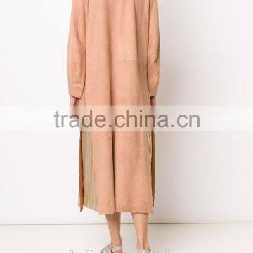 Hot Sale High Quality Women Long Suede Coats Wholesale photo-3
