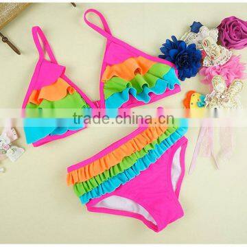 2pcs/lot Baby Girl Swimwear Summer Children Bikini Cute Swimwear photo-3