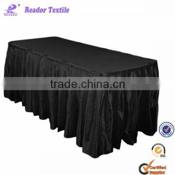 polyester ruffled table skirt for party