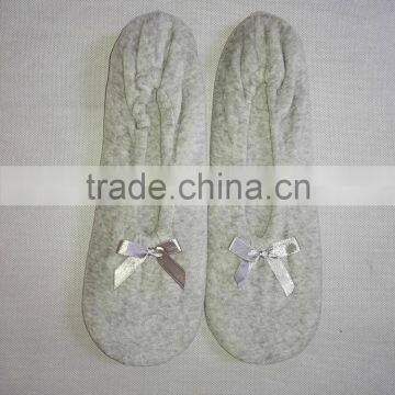 Women Terry Ballerina Slippers With Bow photo-6