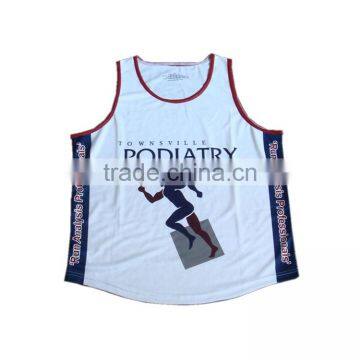 Kroad China Wholesale Marathon Sublimated Running Singlet Custom Design for Men photo-3