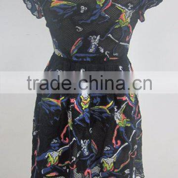 Ladies Floral Style Crochet Casual Dress photo-3