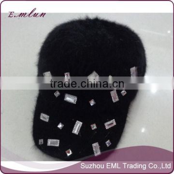 Knit black baseball hats wholesale