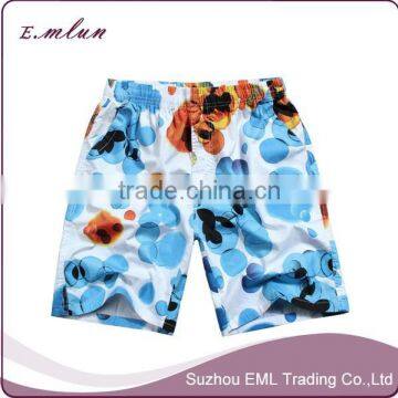 New design sexy quick dry funny printing beach pants boxer for couples