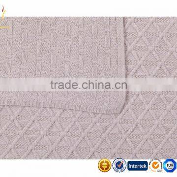 Pure Cable Knitted Cashmere Luxe Baby Blanket photo-4