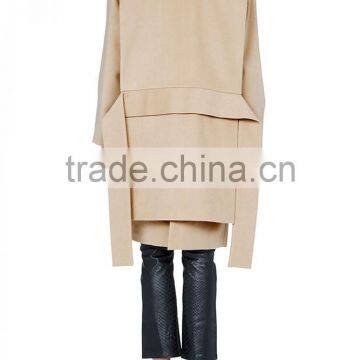 Woven Warmest Winter Women Wool Cashmere Coat photo-4