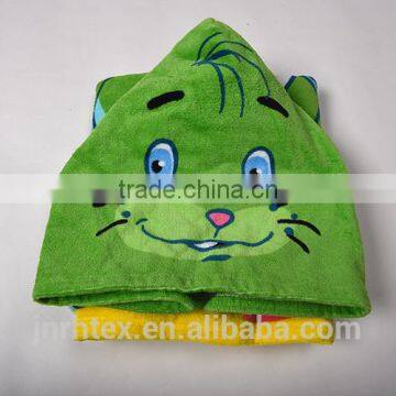 Trade Assurance Combed Cotton Screen Printing Terry Children Poncho Beach Towel photo-5