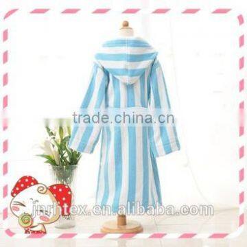 Kids and Baby Products Cotton Velour Cloth Stripe Bathrobes Wholesale photo-4