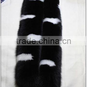 European Big Movie Star Natural Fox Fur Muffler Scarf Multi-color Trendy Amazing Real Fox Fur Scaves Wholesale photo-4