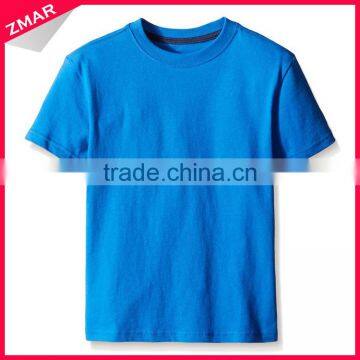 China Wholesale New Style Round Neck Kids 100% Pima Cotton Blank T-shirt